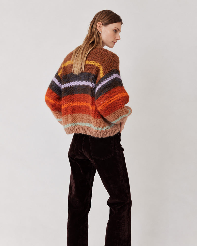 Pre-shopping: Mohair Striped Bomber Cardigan