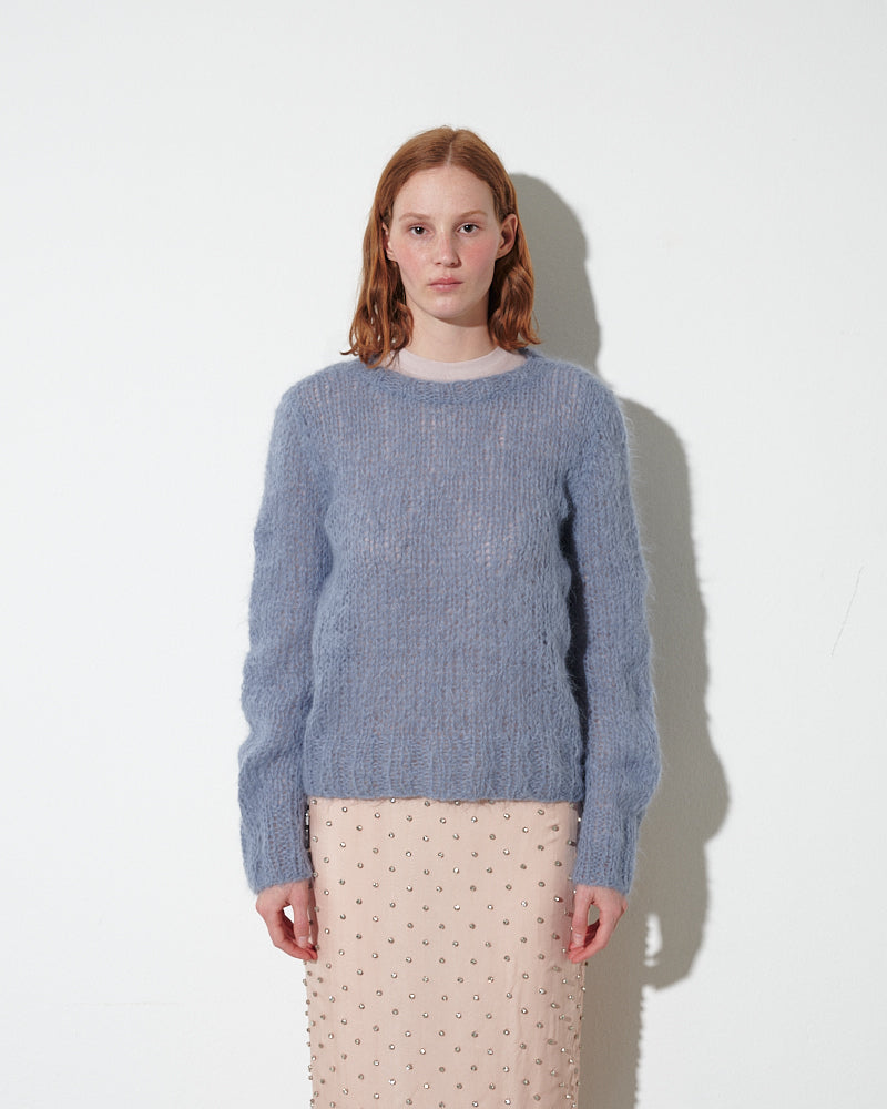 Shaggy Alpaca Slim Pullover