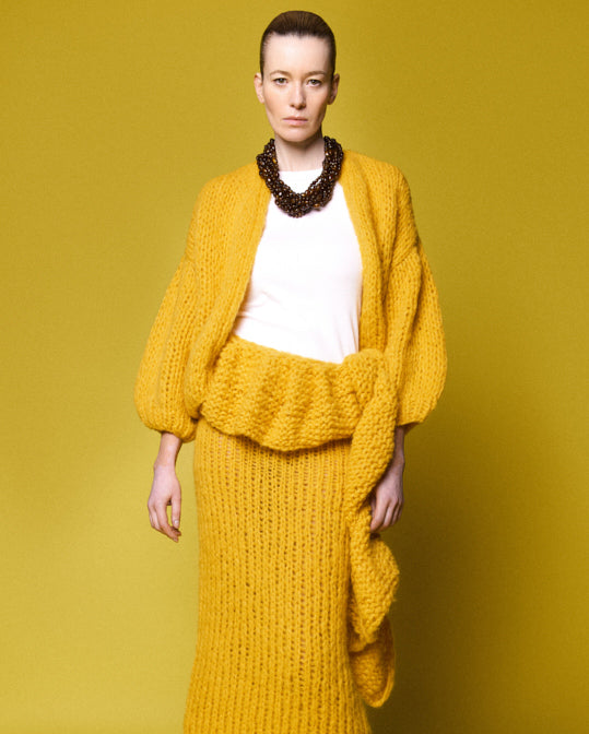 Fleecy Alpaca Bomber Cardigan