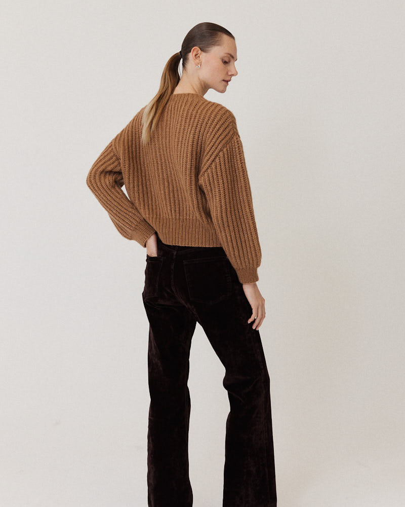 Preview: Chunky Alpaca Boxy Brioche Pullover