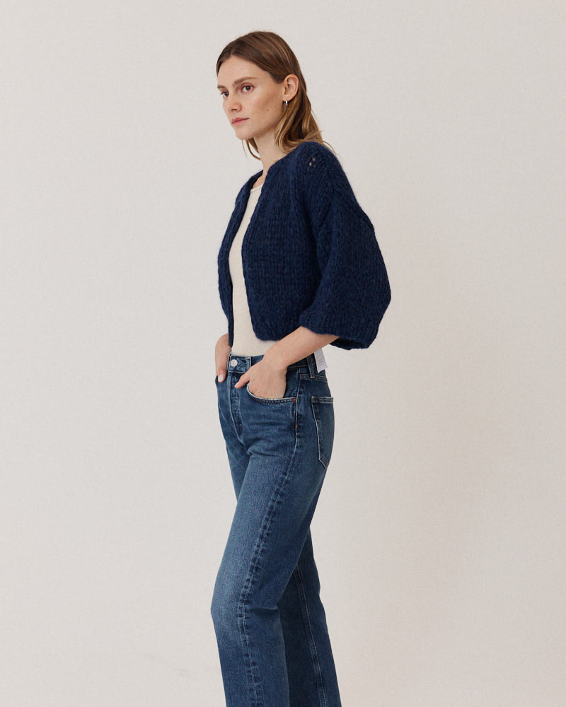Preview: Alpaca Short Sleeve Cardigan