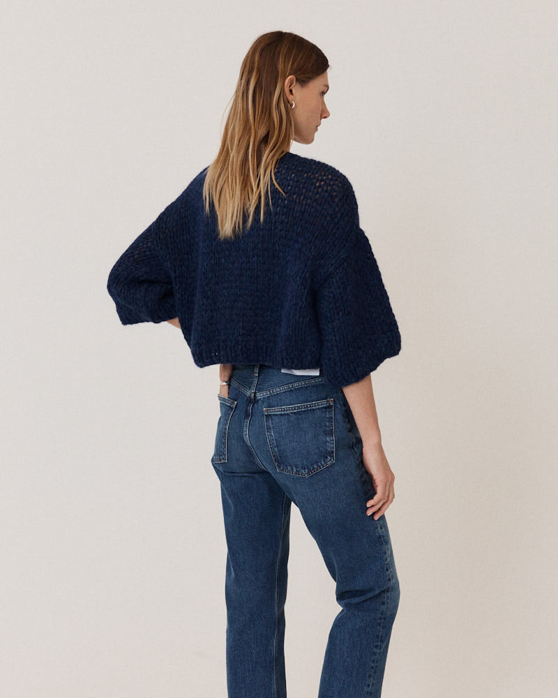 Preview: Alpaca Short Sleeve Cardigan