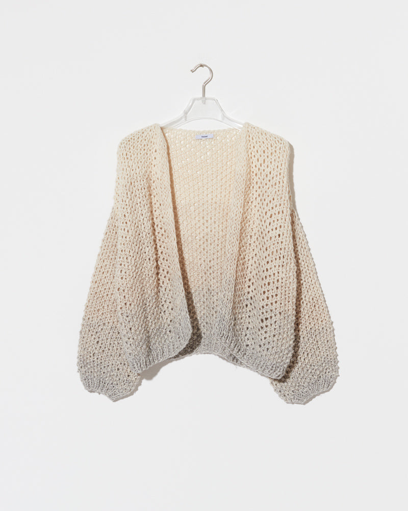 Maiami cotton bomber cardigan handcrafted texture
