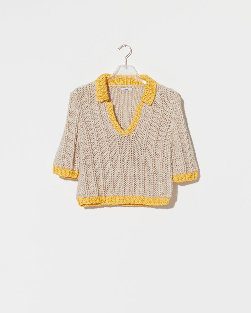 100% cotton knit polo top women Maiami