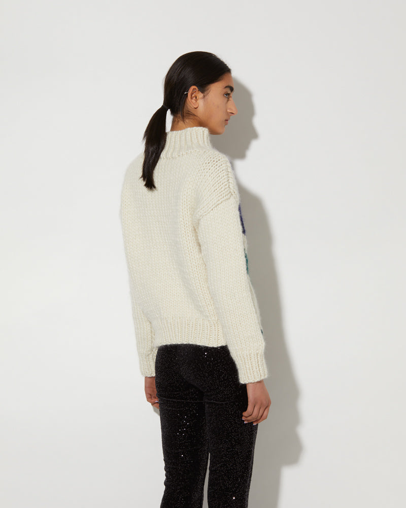 Merino Intarsia Flower | Sale