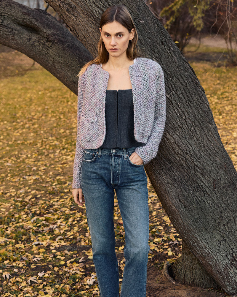 Merino Pearl Pattern Jacket