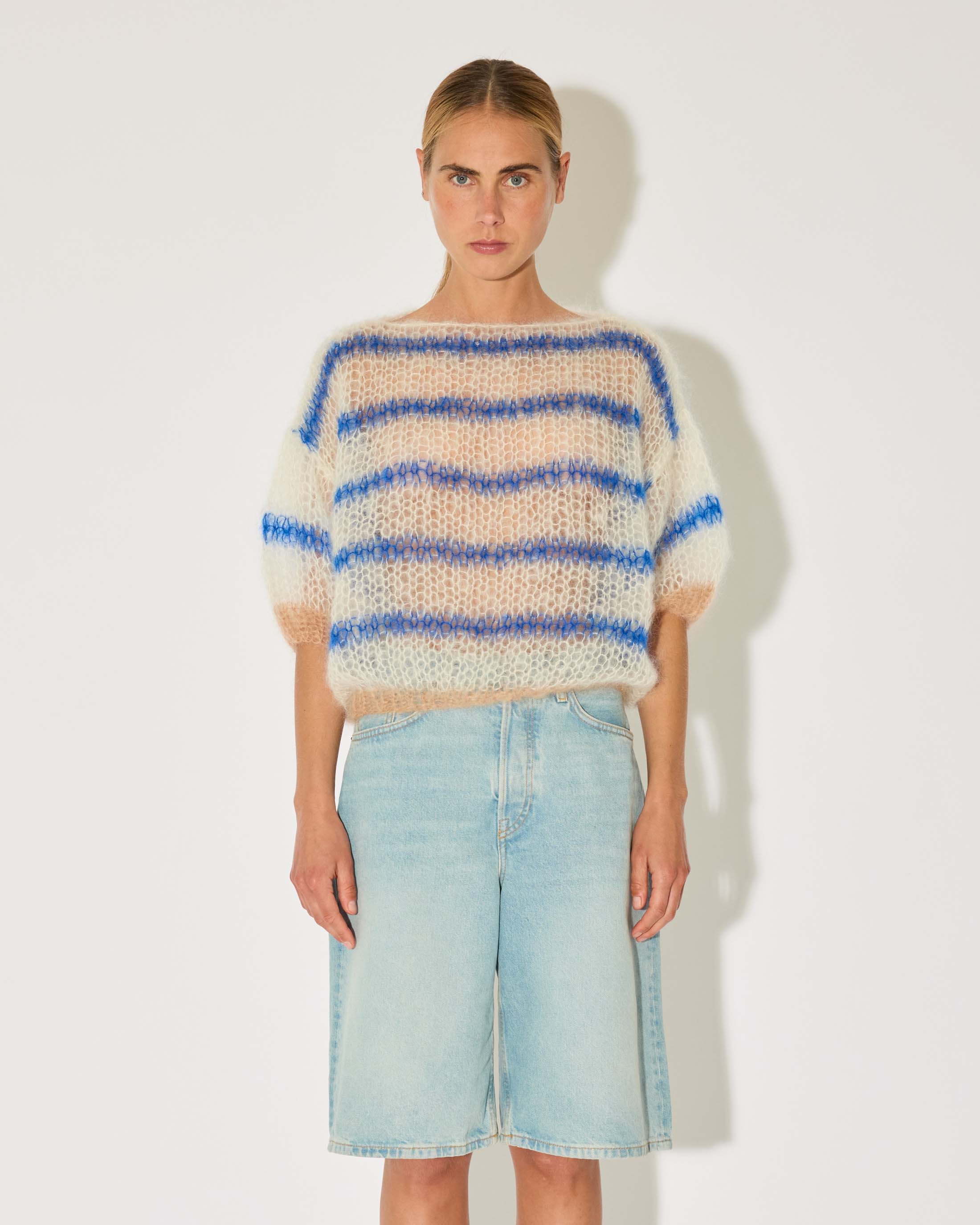 Maiami mohair striped sweater women