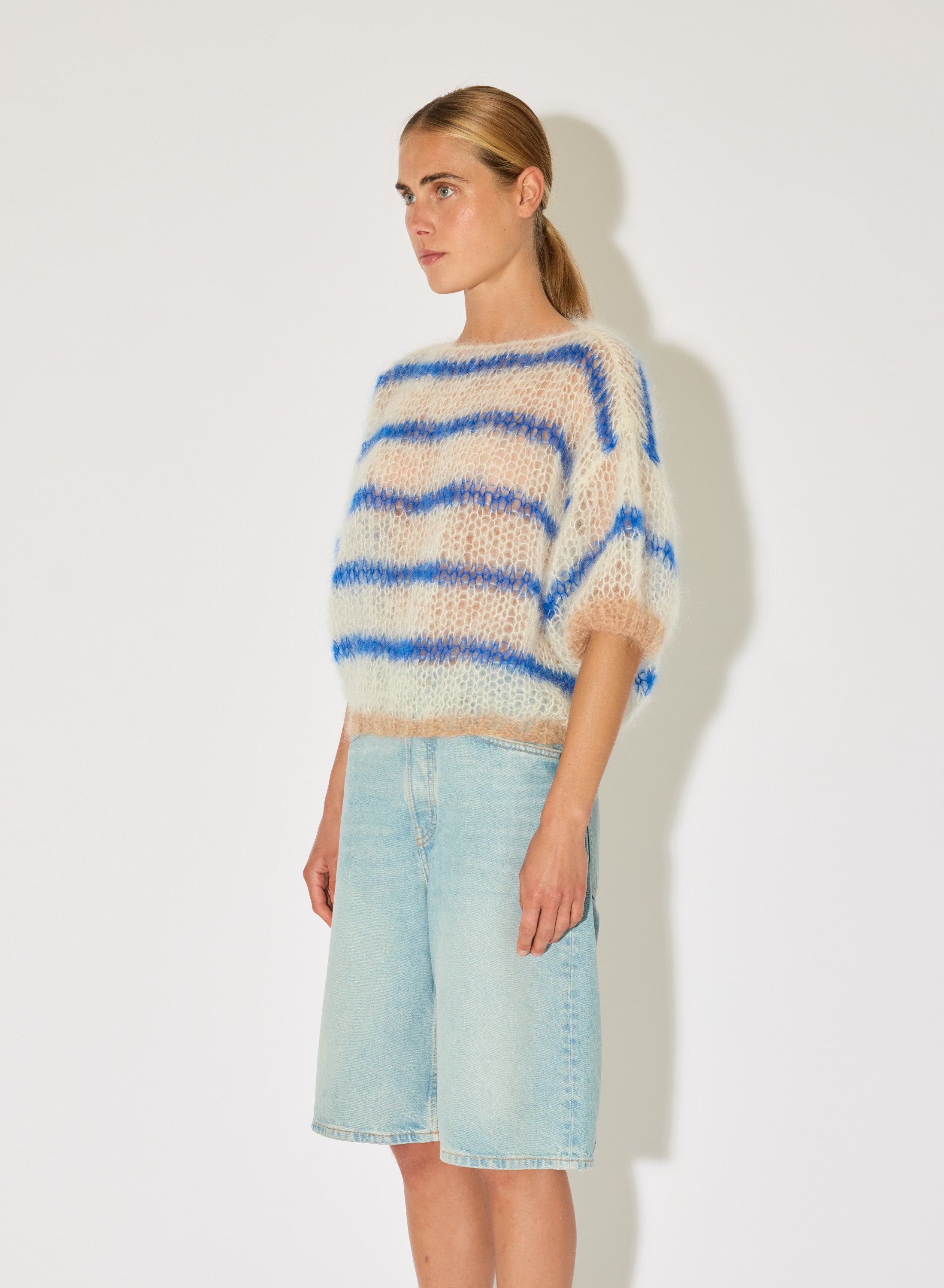 Maiami mohair striped sweater women