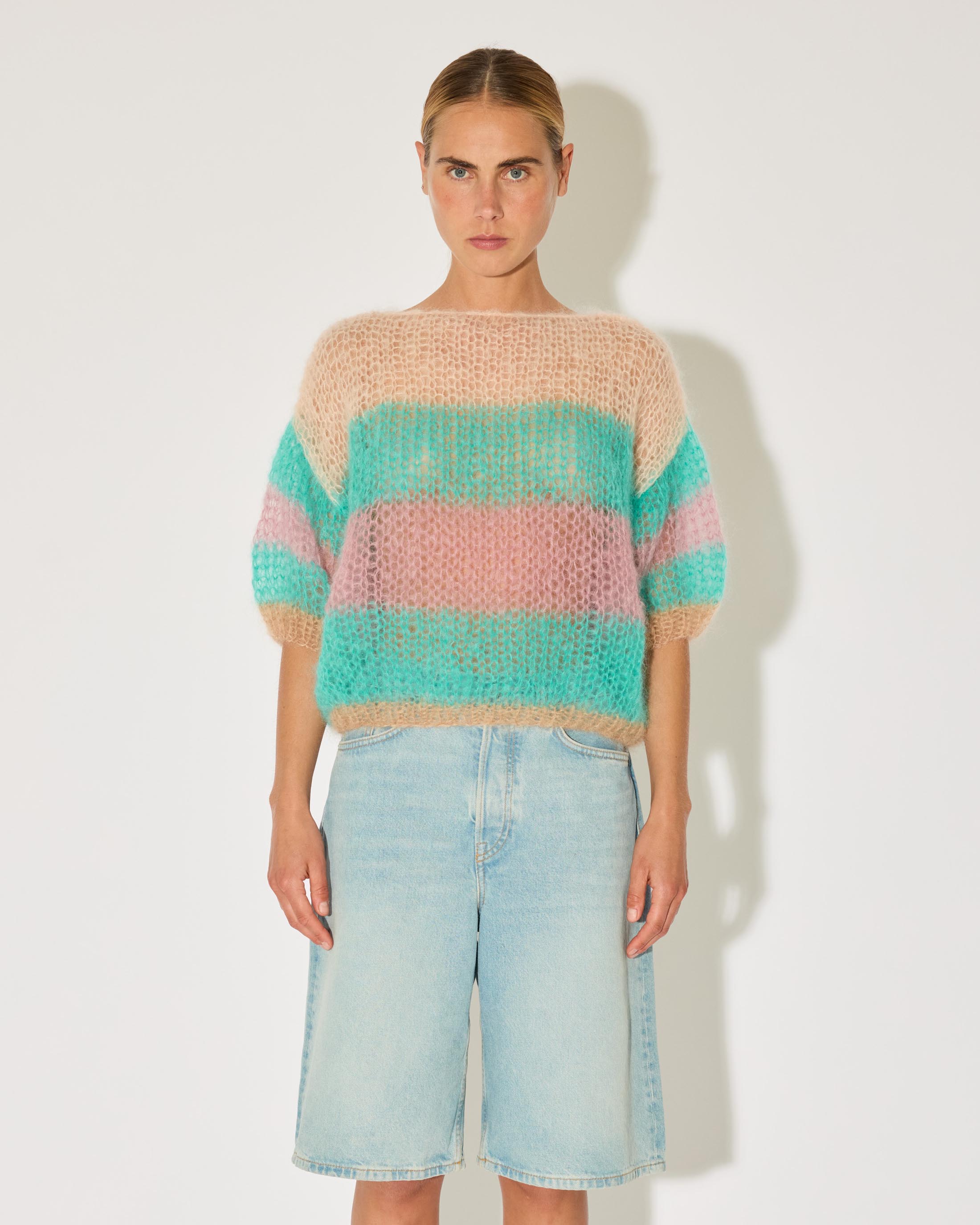 Maiami mohair striped sweater women