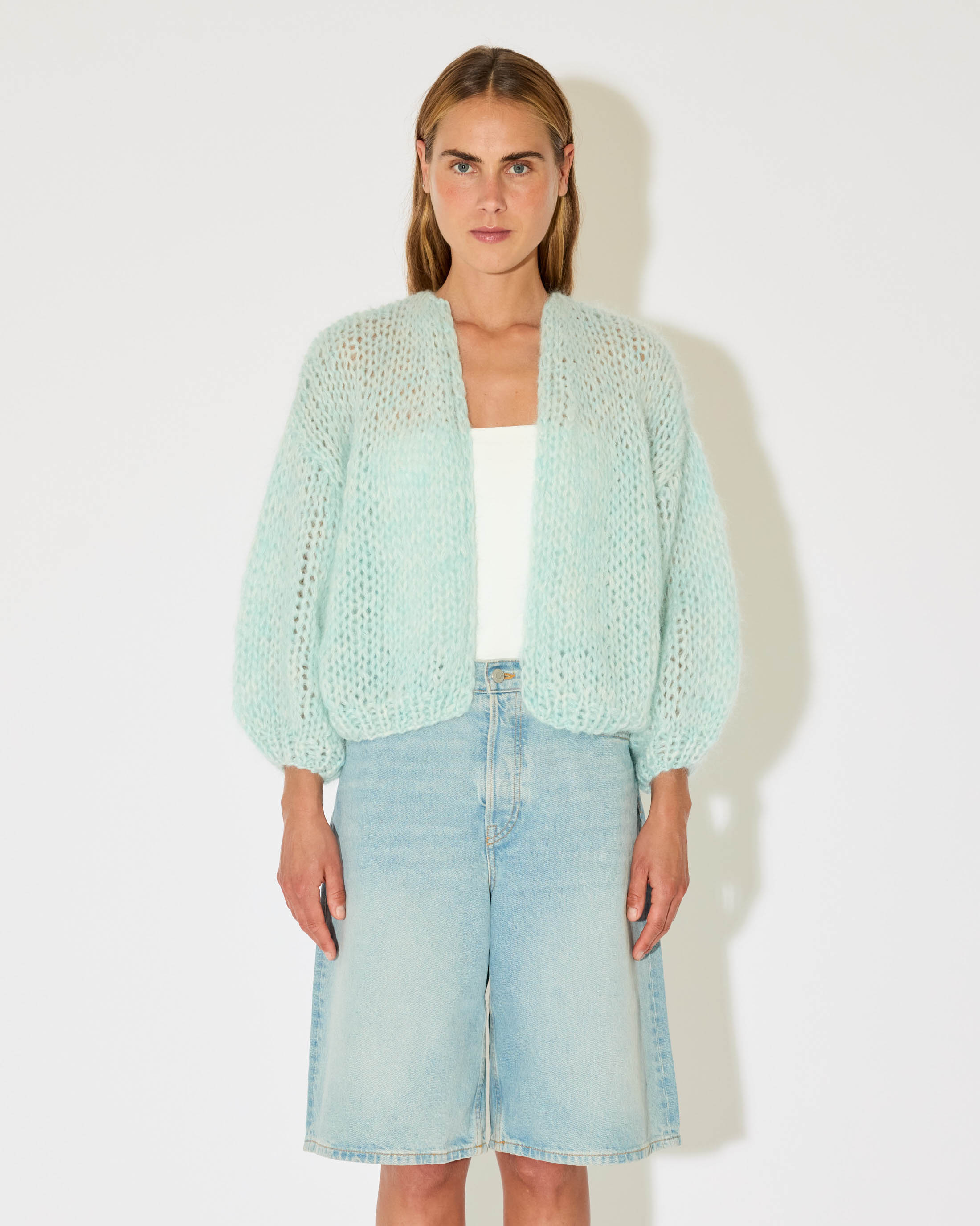 Maiami iconic mohair knit cardigan