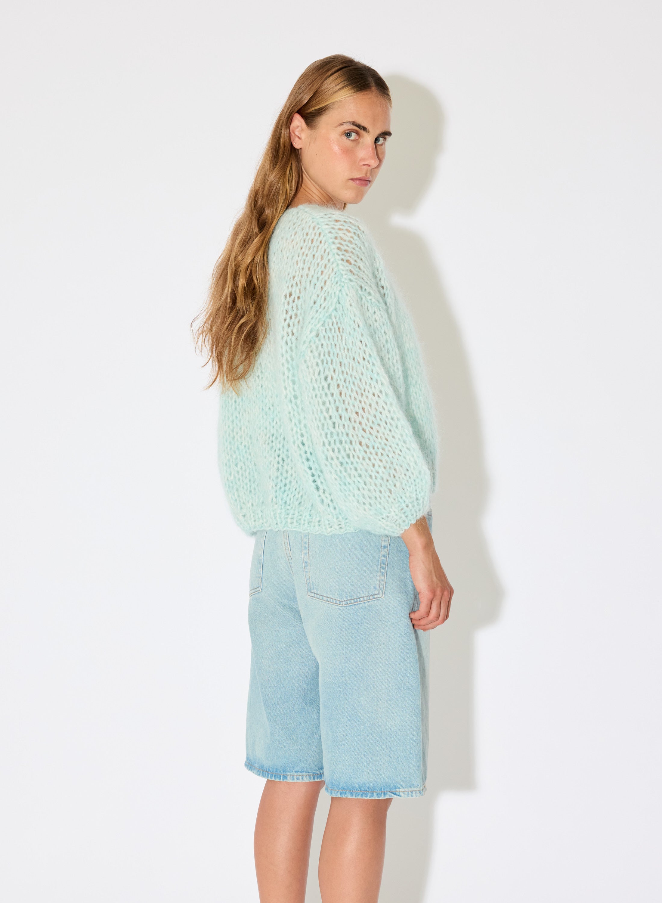 Mohair Bomber Cardigan