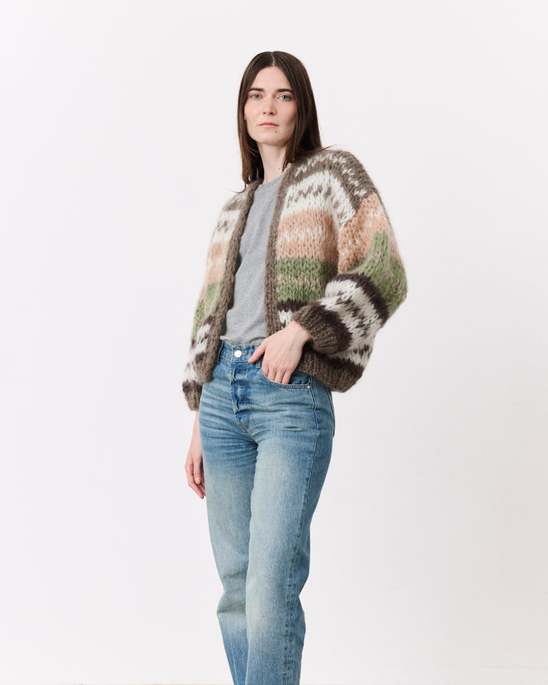 Pre-shopping: Mohair Jacquard Bomber Cardigan