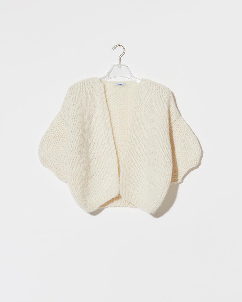 Bridal: Alpaca Bomber Cardigan, Short Sleeves