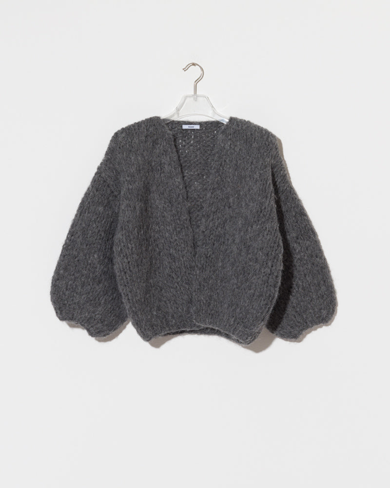 Boxy, voluminous Alpaca Cardigan in grey by Maiami by Maiami