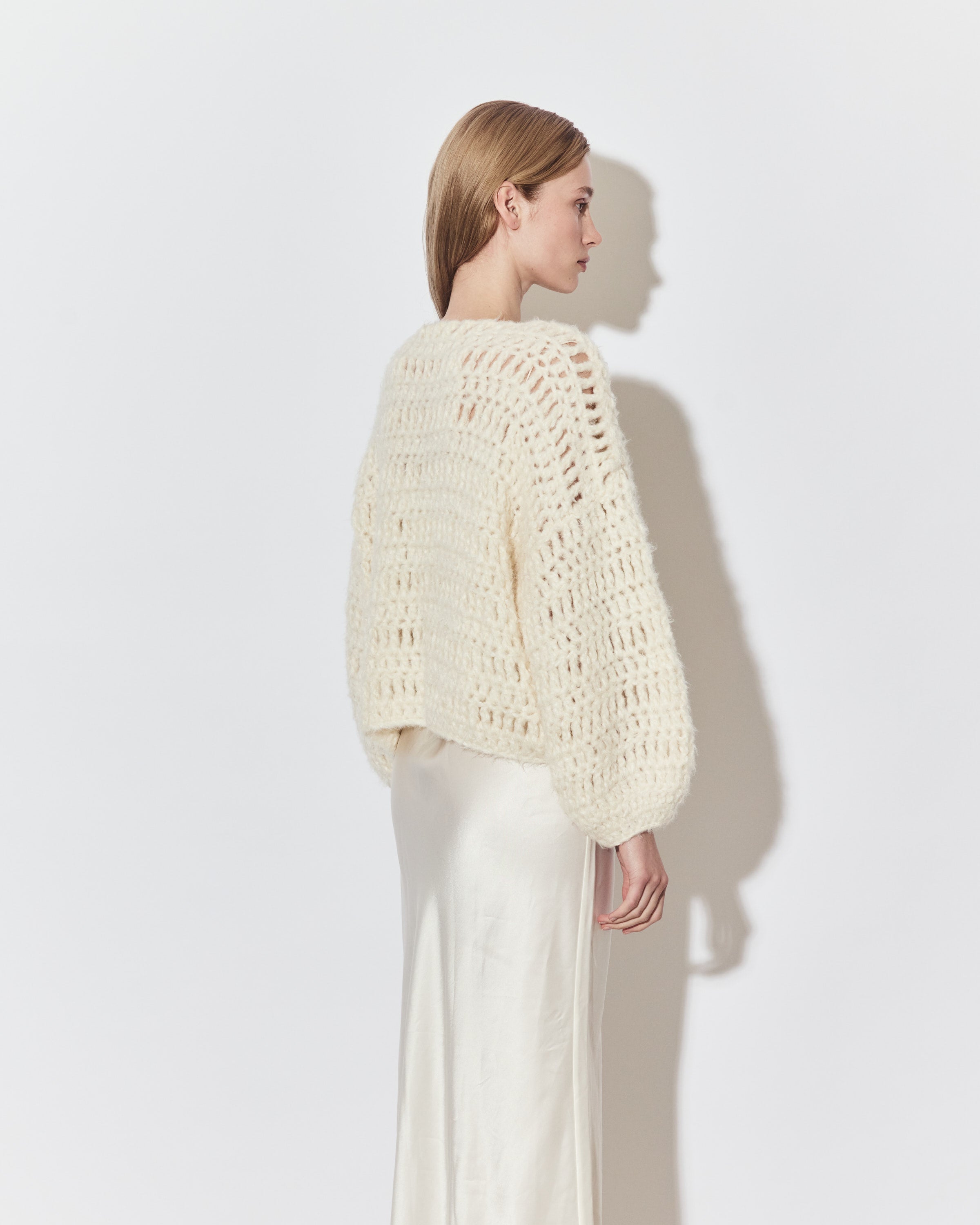 Bridal: Silk Crochet Bomber