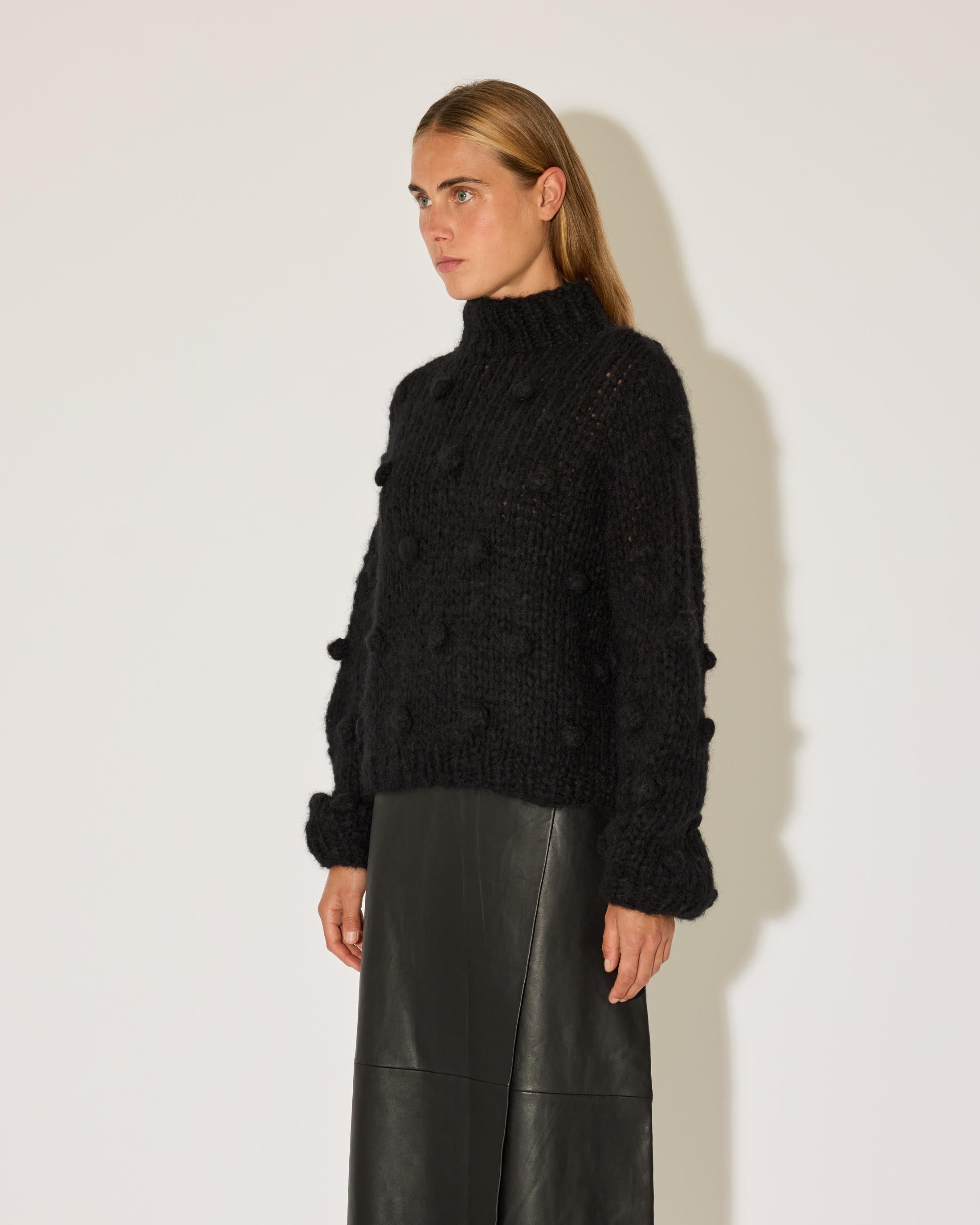 Fleecy Alpaca Bobble Pullover