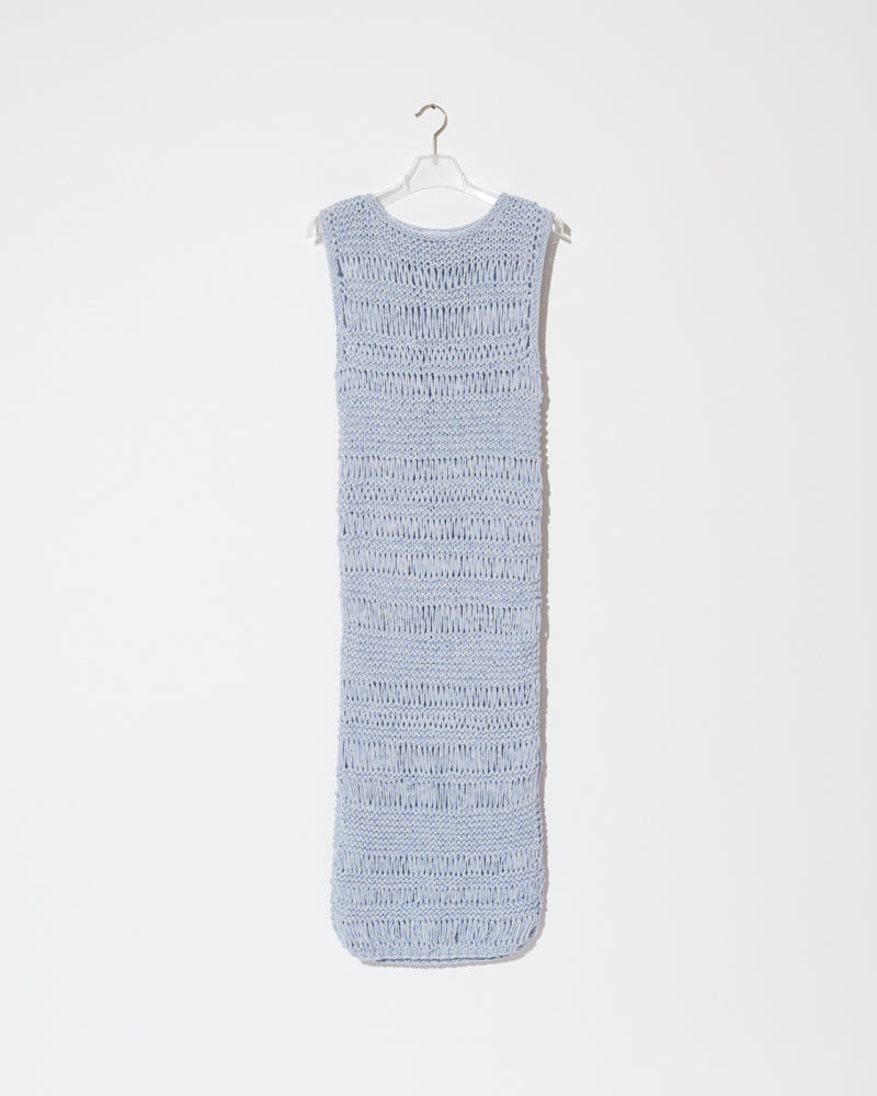 Sleeveless dropstitch cotton dress by Maiami, Spring 2025
