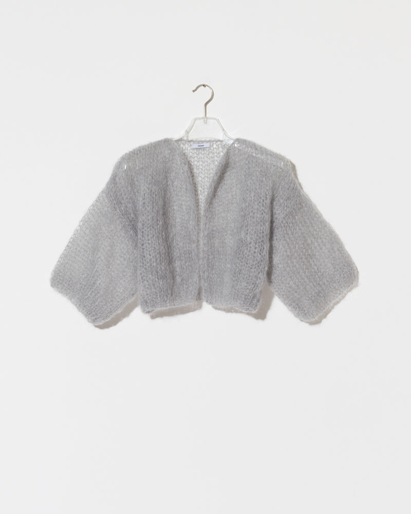 Classic mohair bomber cardigan, spring essential style by Maiami, Spring 2025