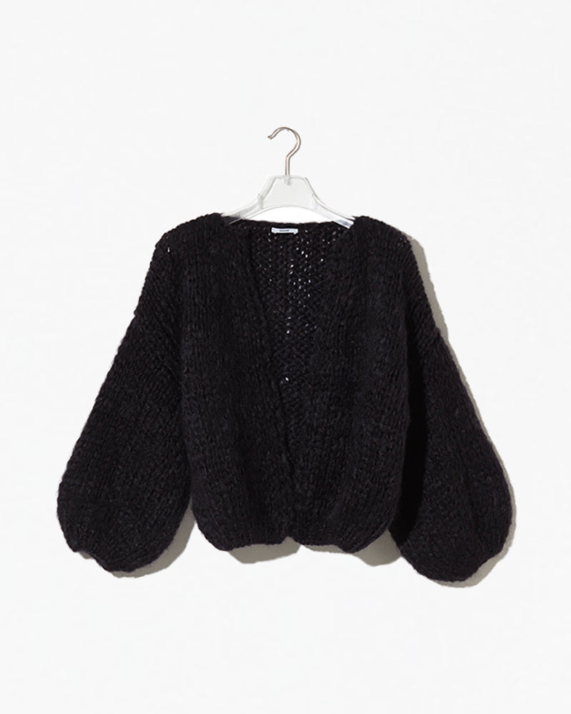 Mohair cardigan womens in black.