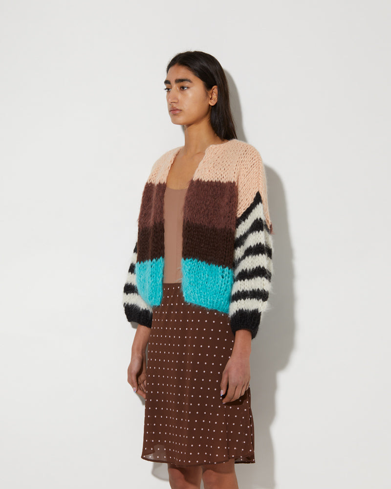 Maiami Cardigan for womens. Hand-knitted bomber cardigan.