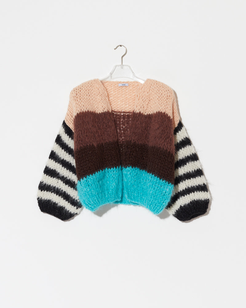 Maiami Alpaca Cardigan. Colour Block.