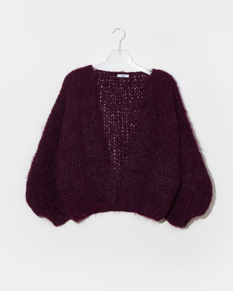 Shaggy Alpaca Bomber Cardigan