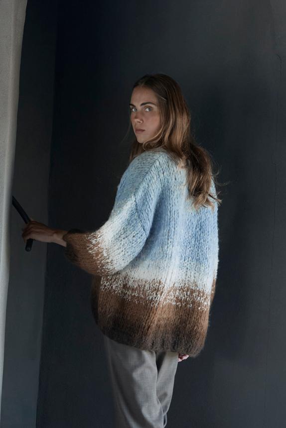 Alpaca Ombre Big Cardigan