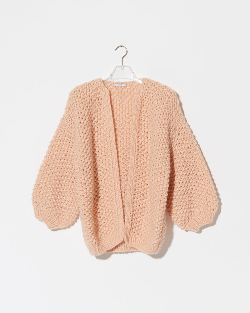 Maiami Alpaca Cardigan in Apricot.