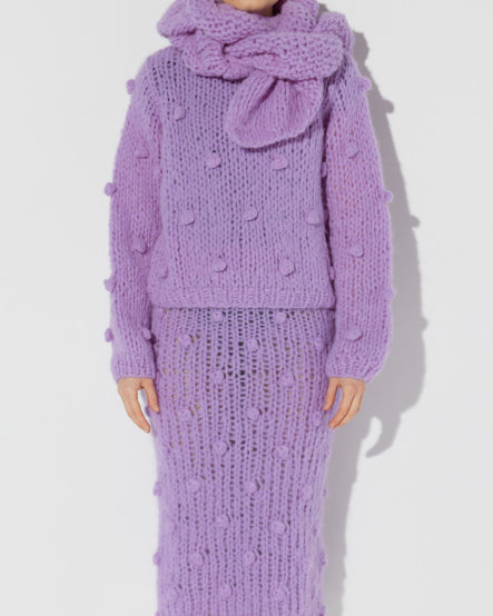 Fleecy Alpaca Ruffle Scarf