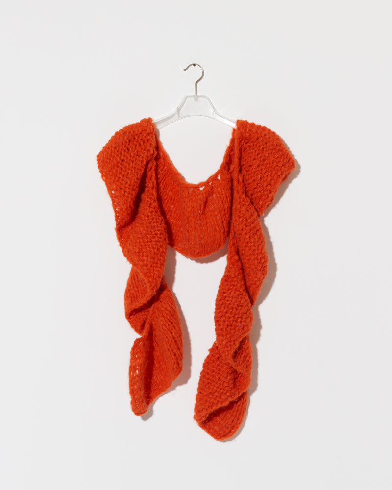 Fleecy Alpaca Ruffle Scarf
