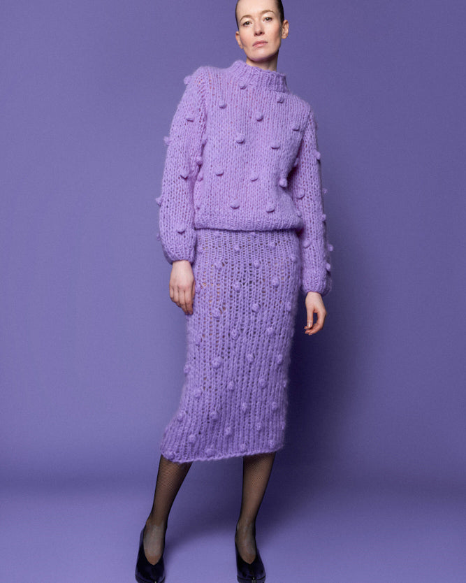 Fleecy Alpaca Bobble Pullover