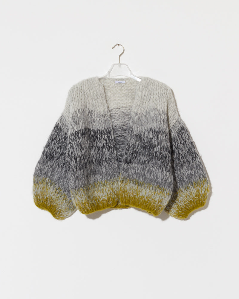 Alpaca Cardigan with Ombre pattern by Maiami