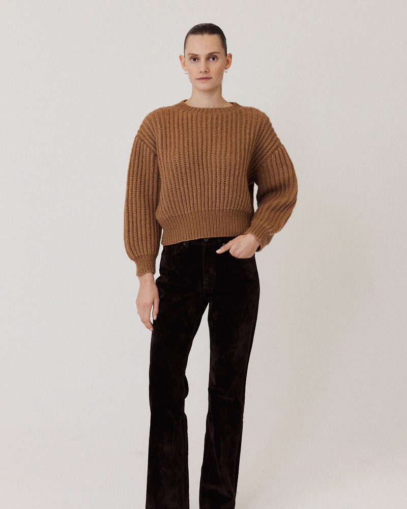 Preview: Chunky Alpaca Boxy Brioche Pullover