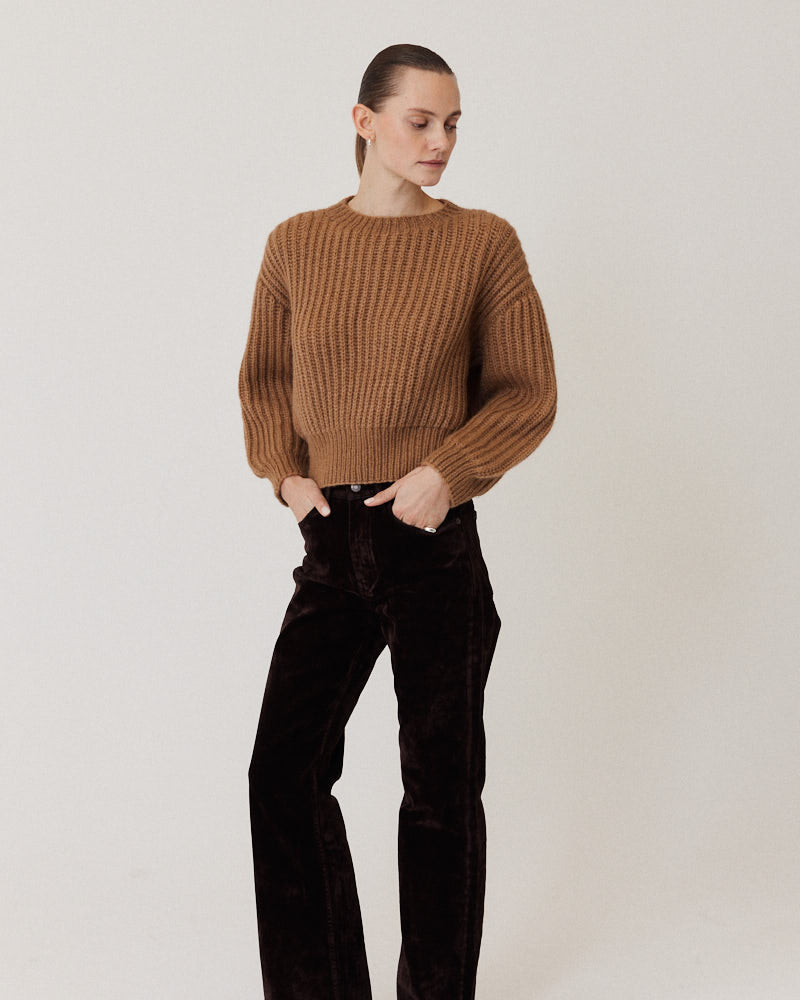 Preview: Chunky Alpaca Boxy Brioche Pullover