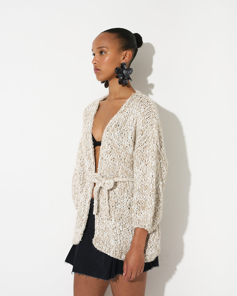 Boucle Melange Oversized Cardigan