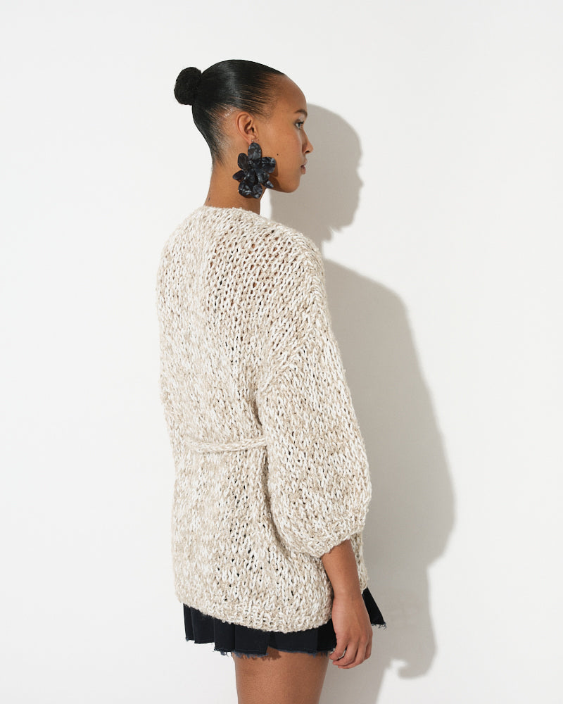 Boucle Melange Oversized Cardigan