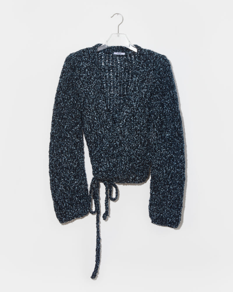 Boucle Wrap Cardigan