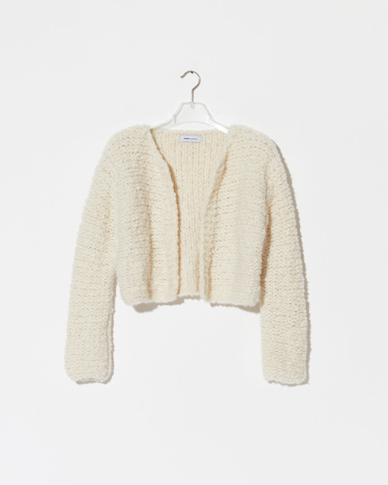 Maiami Cardigan in Creme. Made from Cashmere.