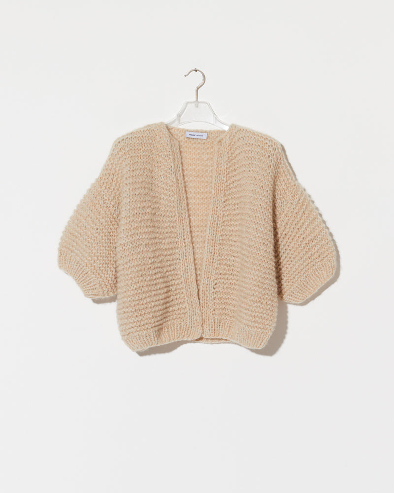 Sale | Cashmere Bomber Cardigan Short Sleeves