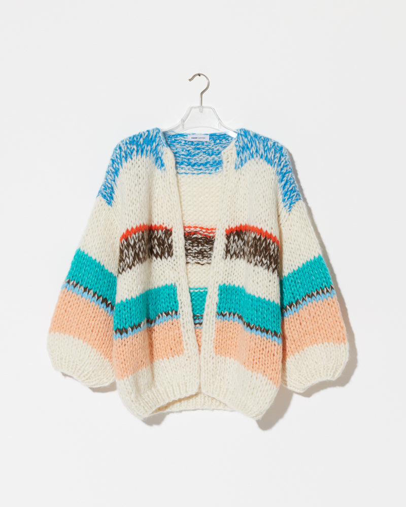 Maiami striped Cashmere Cardigan.