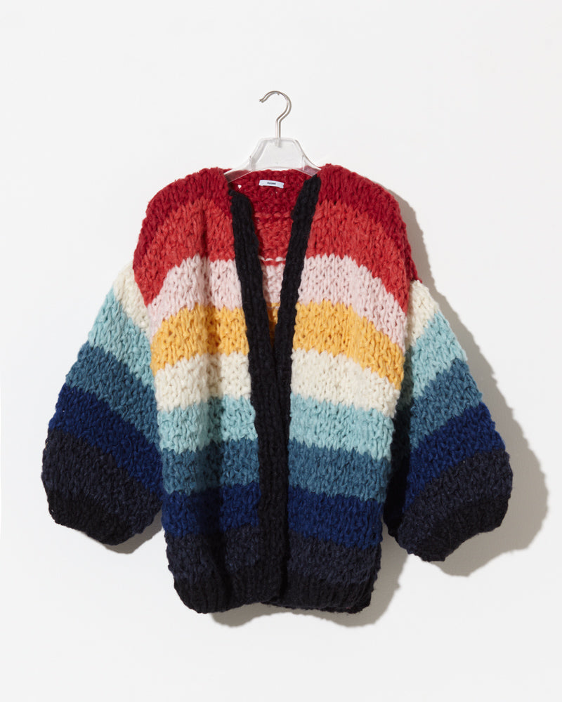 Maiami rainbow cardigan. Made from whool.