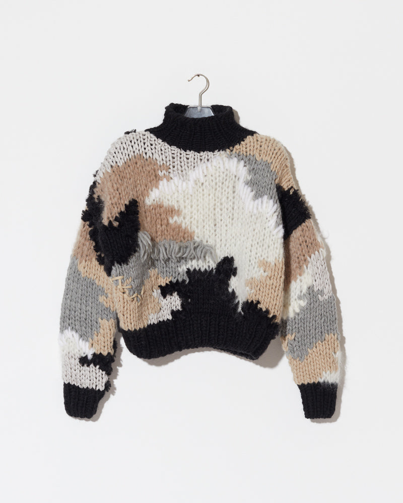 Merino Mix 3D Camouflage Pullover