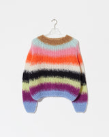 Frontal product view of new in Gradient Fade Pullover in the color 'Cool Pastels'