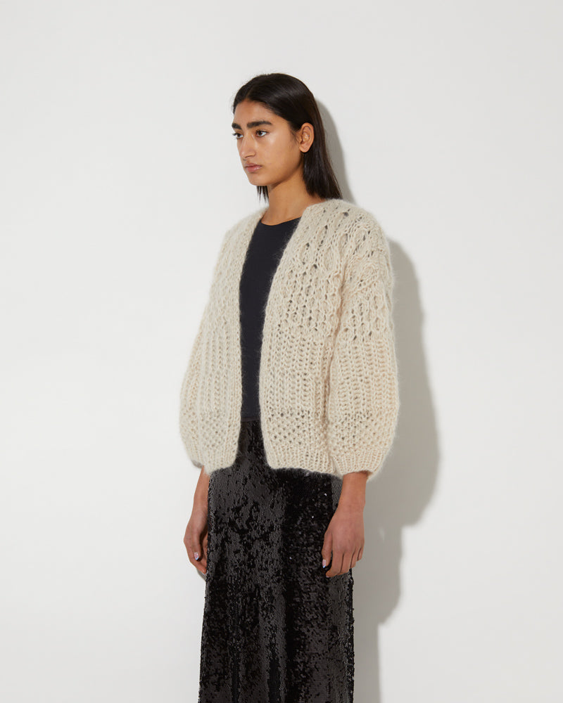 Mohair Structures Bomber Cardigan | Luxury Knitwear | MAIAMI