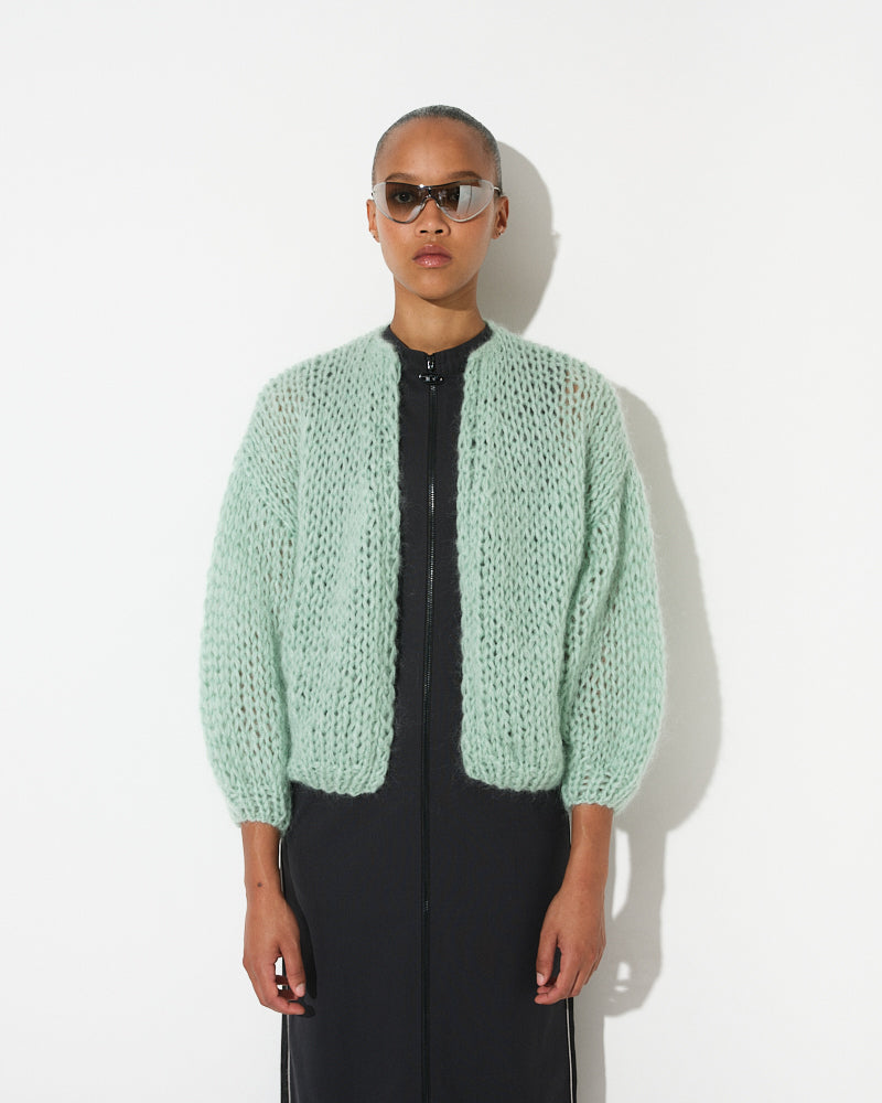 Mohair Bomber Cardigan