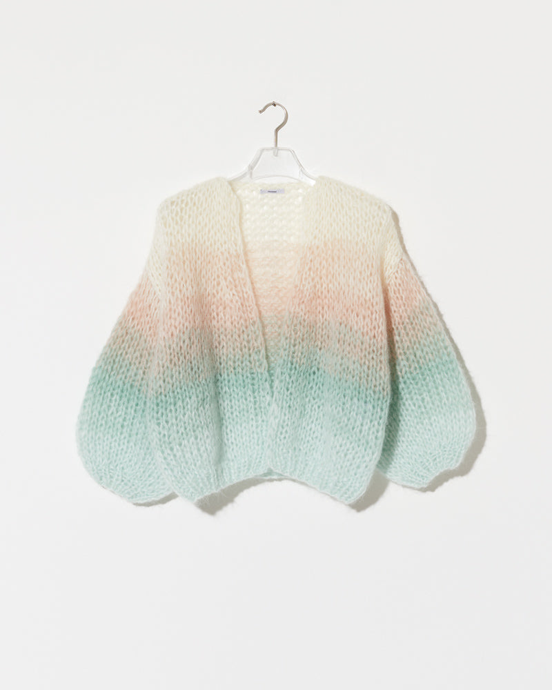 Mohair Bomber Cardigan, Ombre