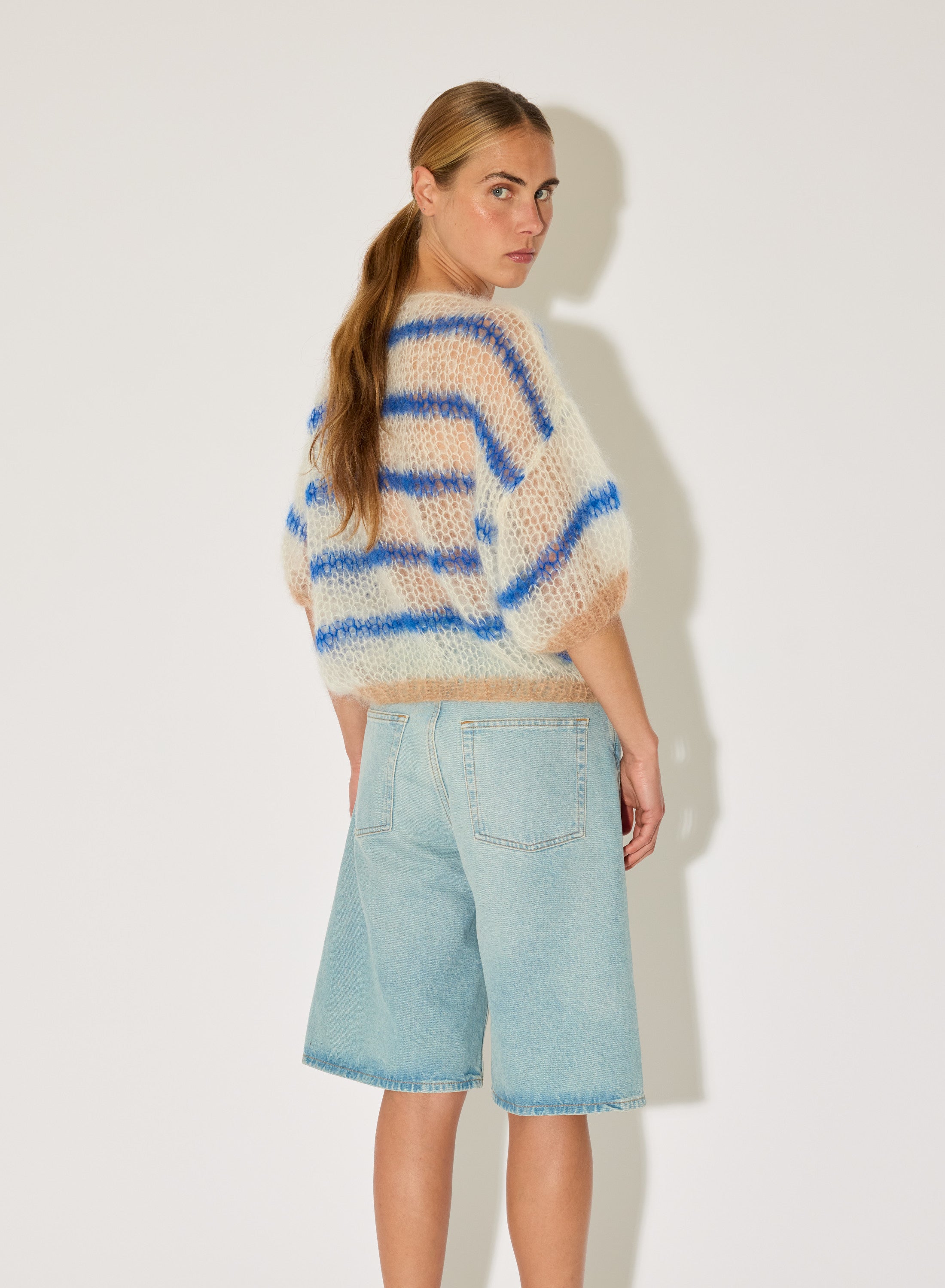 Maiami mohair striped sweater women