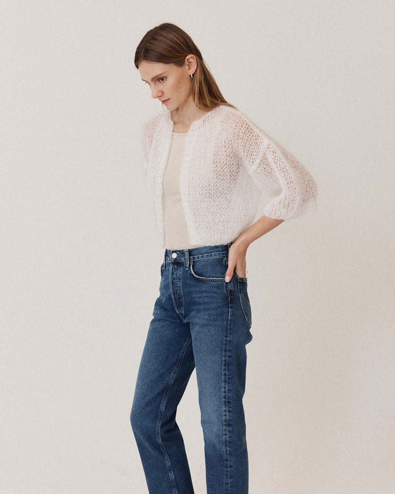 Bridal: Mohair Light Short Sleeve Cardigan