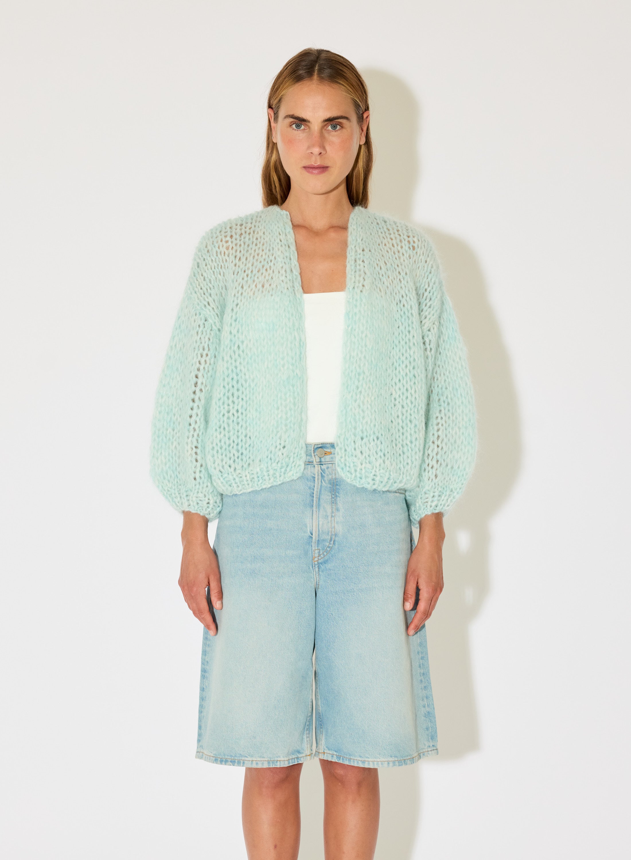Mohair Bomber Cardigan