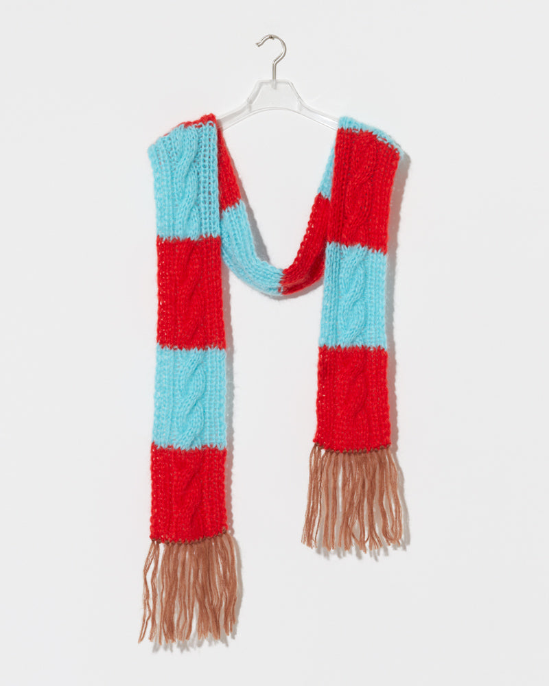 Mohair Cable Scarf